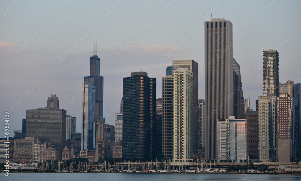 Fototapeta premium Chicago Skyline view