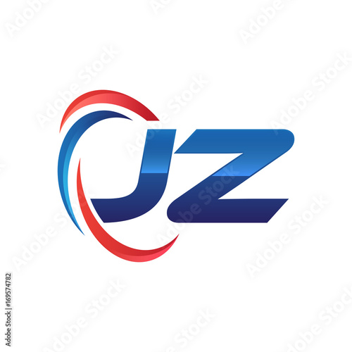 Free Download initial letter logo swoosh red blue - GFXLoad