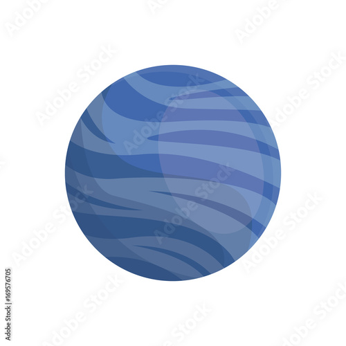 planet of the solar system isolated on white background vector illustration
