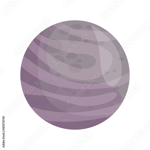 planet of the solar system isolated on white background vector illustration