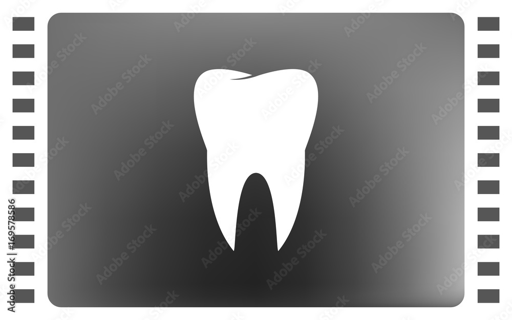 Flat paper cut style icon of tooth. Dentistry symbol Flat paper cut style icon of tooth. Dentistry symbol
