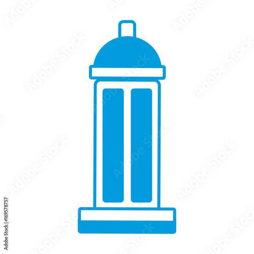 sport thermo bottle water cold drink icon vector illustration