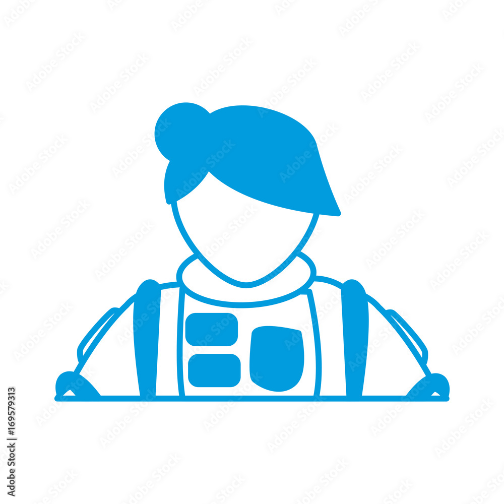 the portrait of astronaut woman in a spacesuit exploring the portrait of astronaut woman in a spacesuit exploring