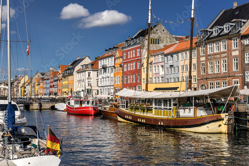 Photography Nyhavn in central Copenhagen Denmark