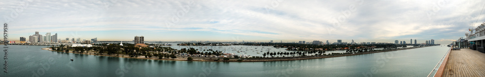 Miami Main Channel Panorama