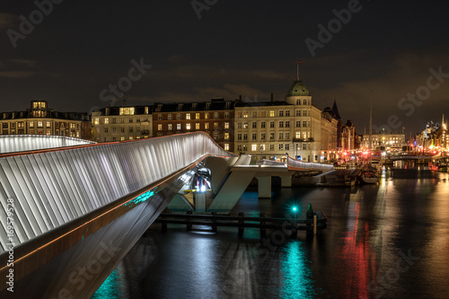 Looking down towards Nyhavn in Copenhagen Denmark