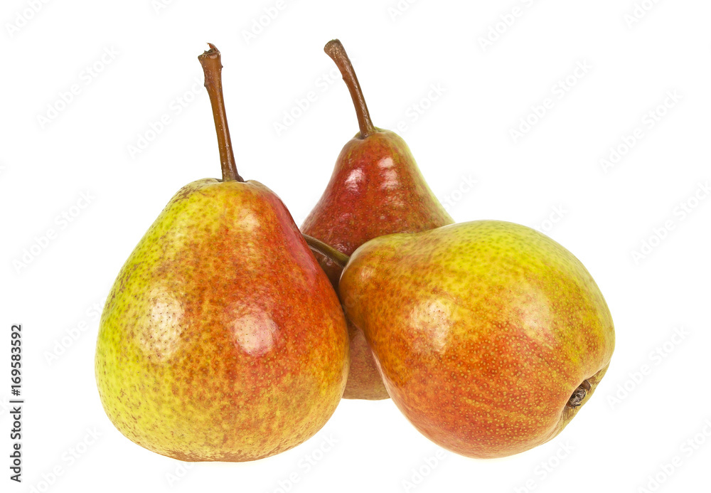 Fresh pears isolated on a white background Fresh pears isolated on a white background