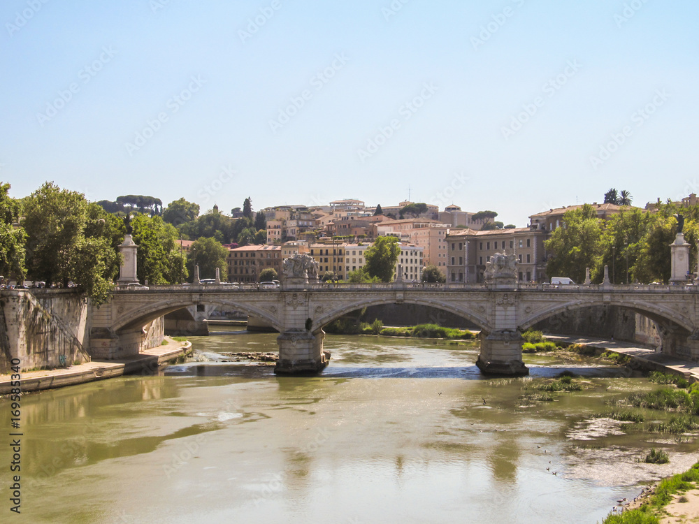 Ponte Vittorio Emanuele II - one of the bridges connecting Rome to the Vatican