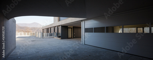 Entrace of modern house photo
