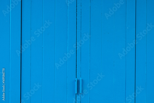 Blue door texture background © Teerawat