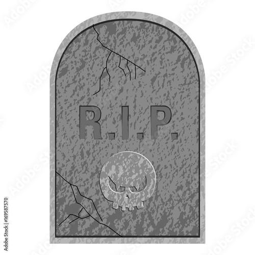 Isolated tombstone icon
