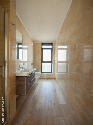 Luxury bathroom in a modern house