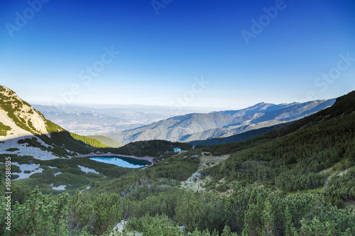 Panoramic view of Peak Sinanica in Pirin Mountain, Bulgaria