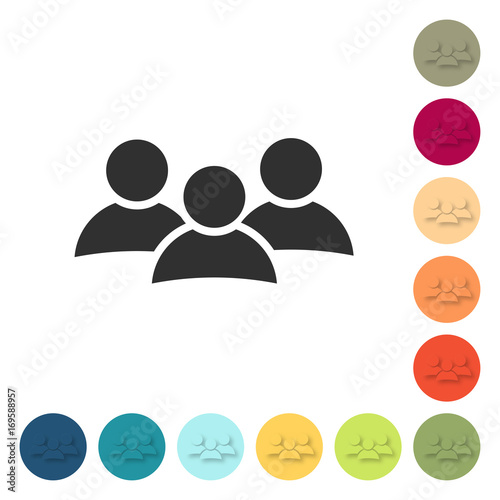 Farbige Buttons - Gruppe