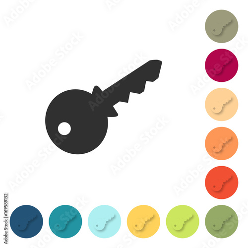 Farbige Buttons - Schlüssel Passwort