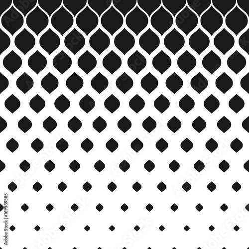 Vector halftone pattern, mesh geometric texture, vertical falling rounded shapes