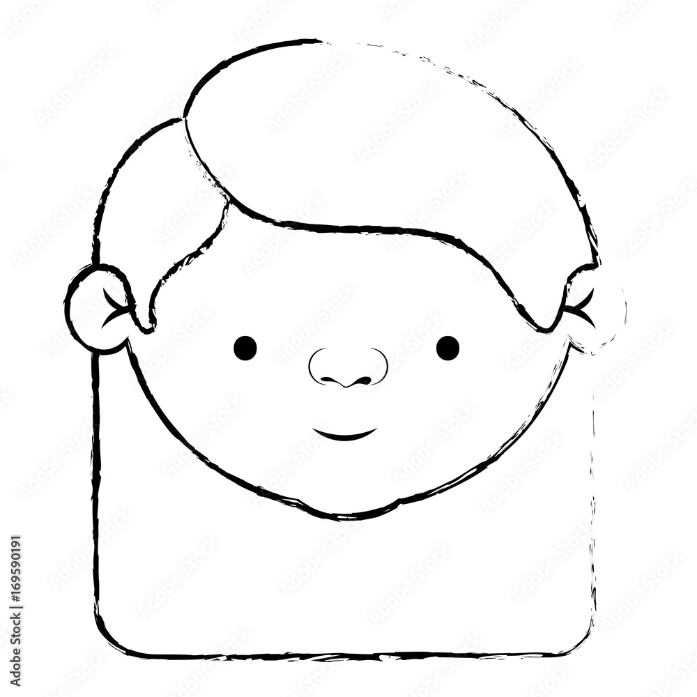 blurred silhouette of face elderly woman with a straight long ha blurred silhouette of face elderly woman with a straight long ha