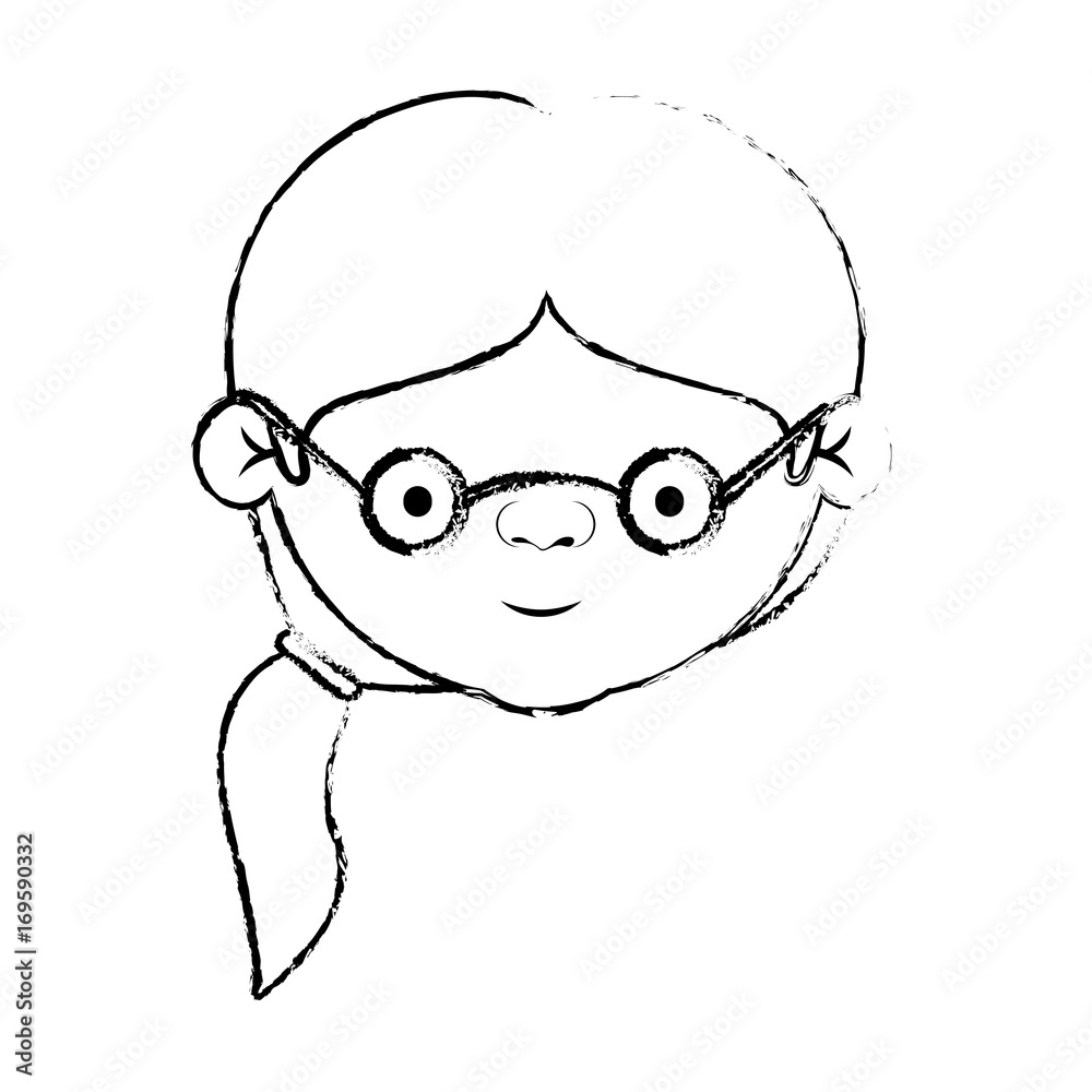 blurred silhouette of face elderly woman with glasses and side p blurred silhouette of face elderly woman with glasses and side p