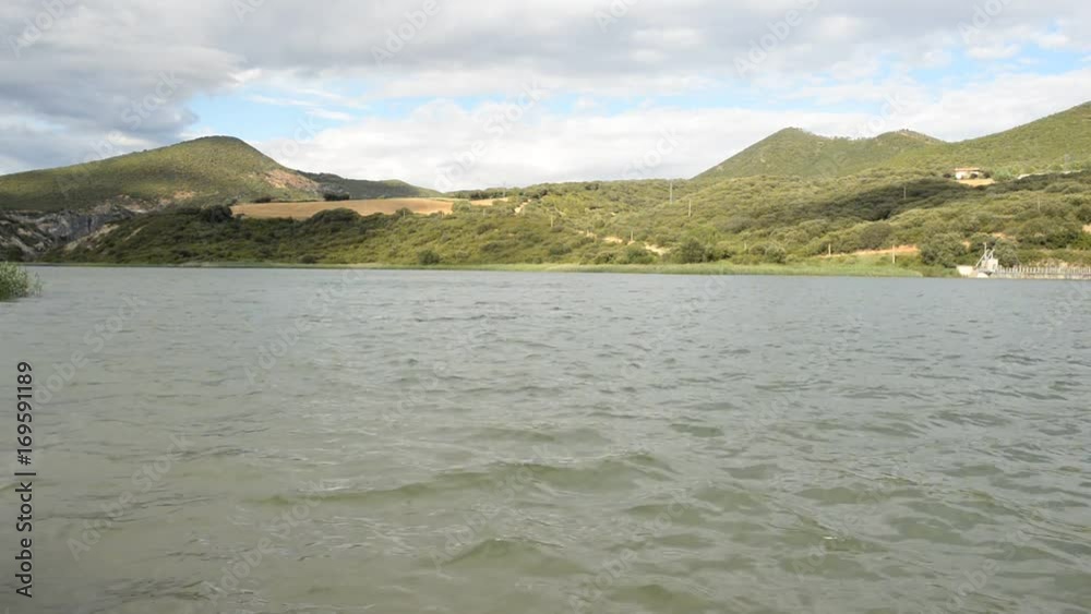 The Alloz reservoir in Lerate, Navarra, Spain The Alloz reservoir in Lerate, Navarra, Spain
