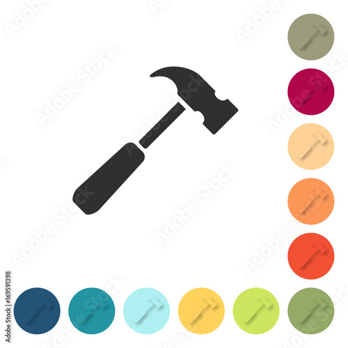 Farbige Buttons - Hammer