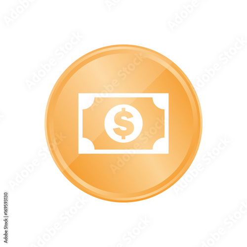 Bronze Münze - Dollarschein