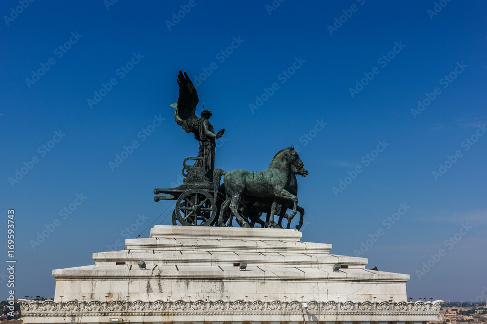 Monument to Vittorio Emanuele in Rome, Italy