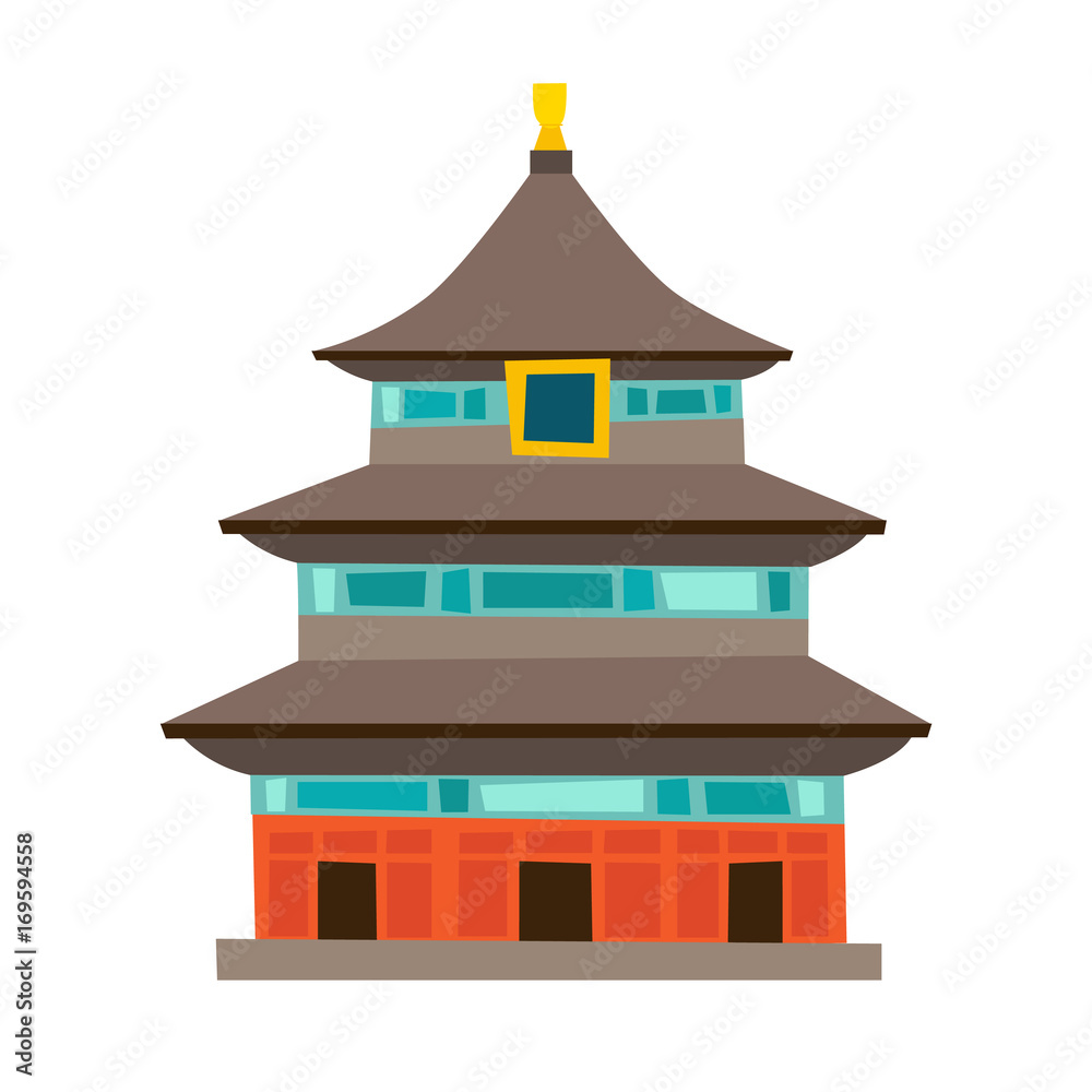 Temple of Heaven vector icon. China house, cartoon style. Chinese temple, Isolated on white background. Pagoda temple Stock Vector | Adobe Stock Temple of Heaven vector icon. China house, cartoon style. Chinese temple, Isolated on white background. Pagoda temple Stock Vector | Adobe Stock