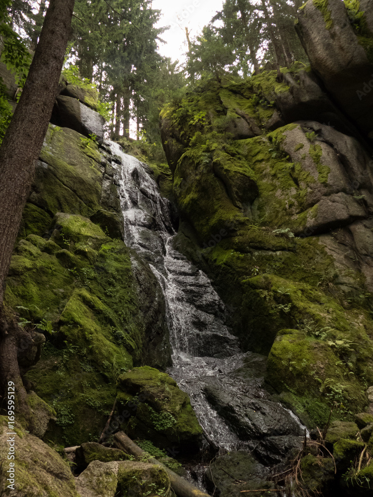 beautiful waterfall in the forest beautiful waterfall in the forest