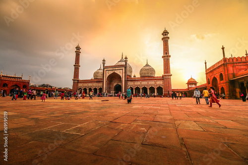 Jama Masjid, Old Delhi, India photo
