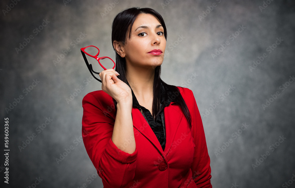 Fototapeta premium Serious teacher portrait