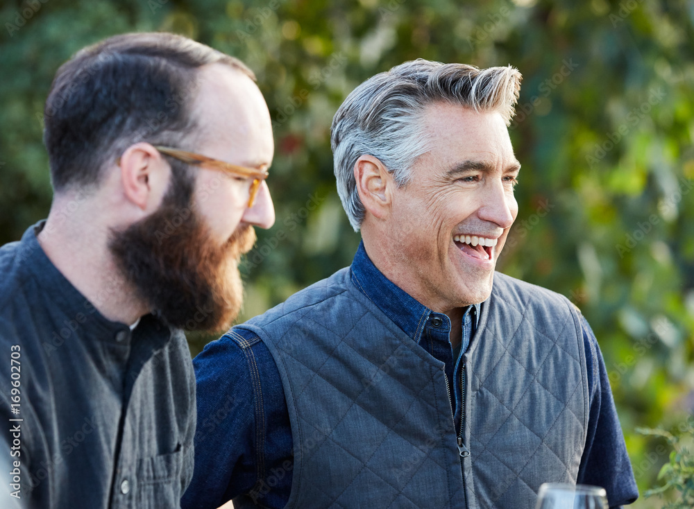 Two men laughing Two men laughing