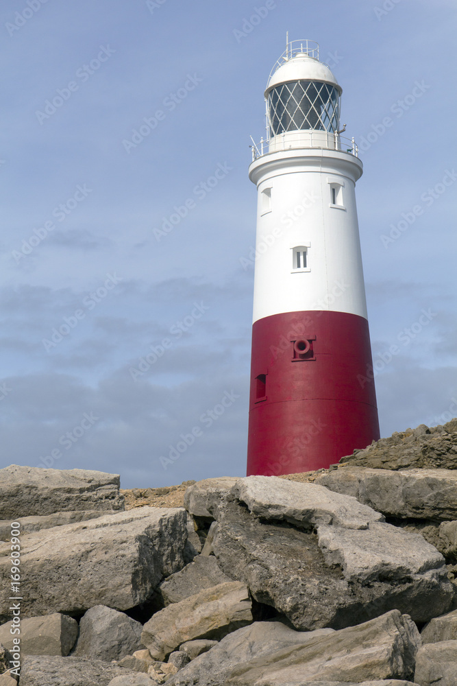 Portland Bill Lighthouse keeping watch over those in peril on the sea.