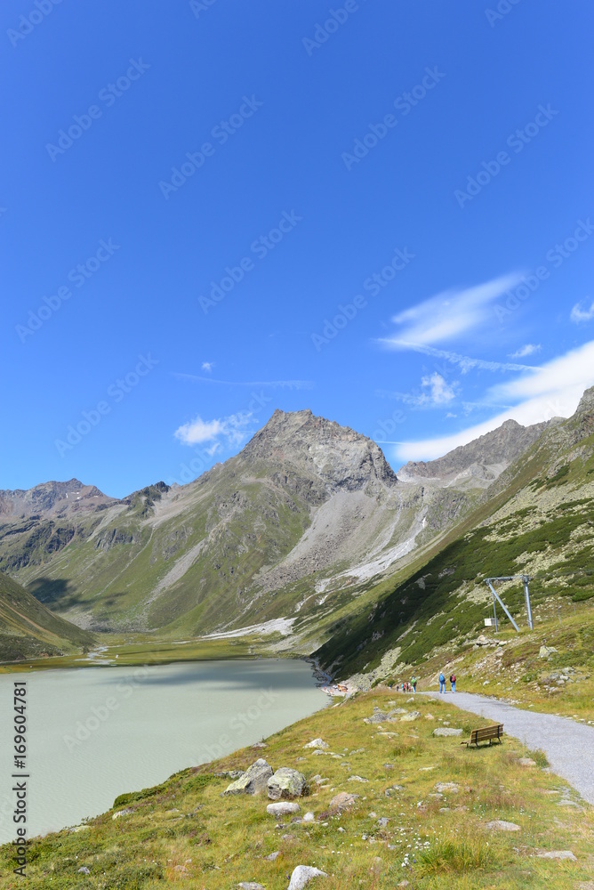 Der Rifflsee im Kaunergrat-Pitztal 
Ötztaler Alpen
