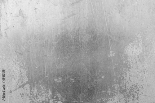 Old crumpled and scratched metal texture photo