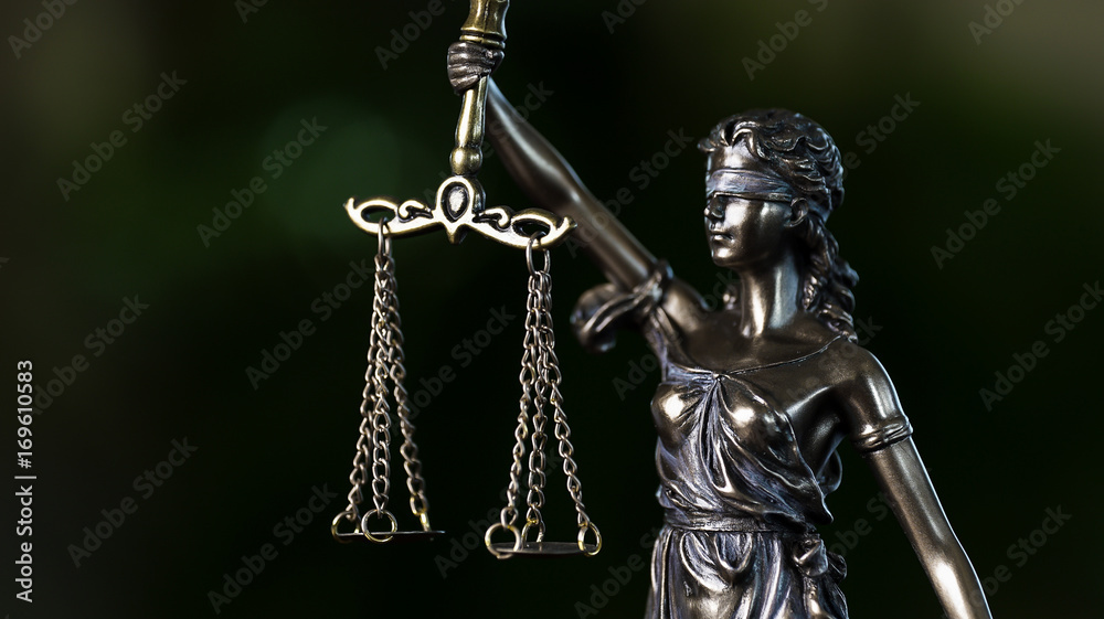 Legal law concept image. The Statue of Justice - lady justice or Iustitia Legal law concept image. The Statue of Justice - lady justice or Iustitia