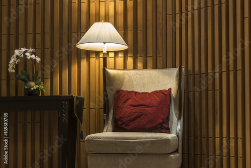 Luxury sofas in the hotel's...
