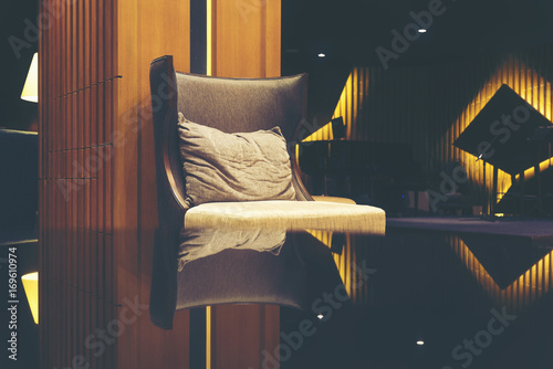 Luxury sofas in the hotel's...