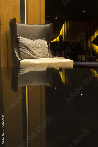 Luxury sofas in the hotel's...
