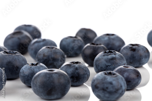 blueberries isolated close up