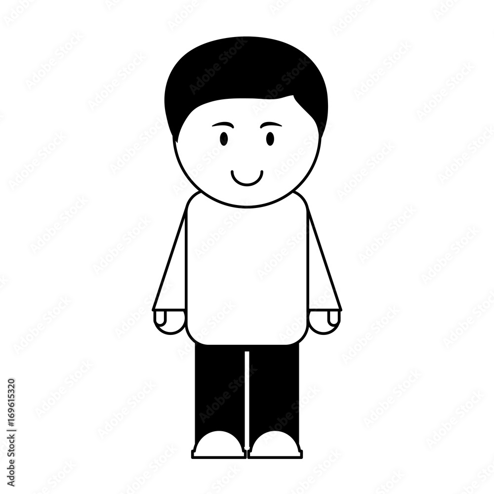 boy happy child icon image vector illustration design black and white boy happy child icon image vector illustration design black and white