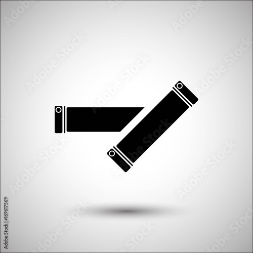 Bicycle grips. Vector icon. More Icon in set.