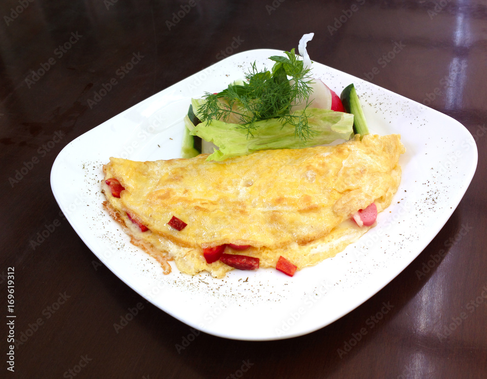 Morning cheese omelette