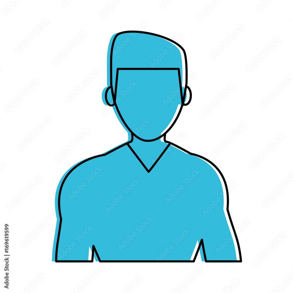 muscular man portrait avatar icon image vector illustration design blue color muscular man portrait avatar icon image vector illustration design blue color