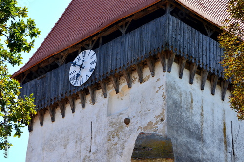 Fortified medieval saxon church in the village Merghindeal- Mergenthal, Transylvania, Romania
The settlement was for the first time certified in 1336 photo