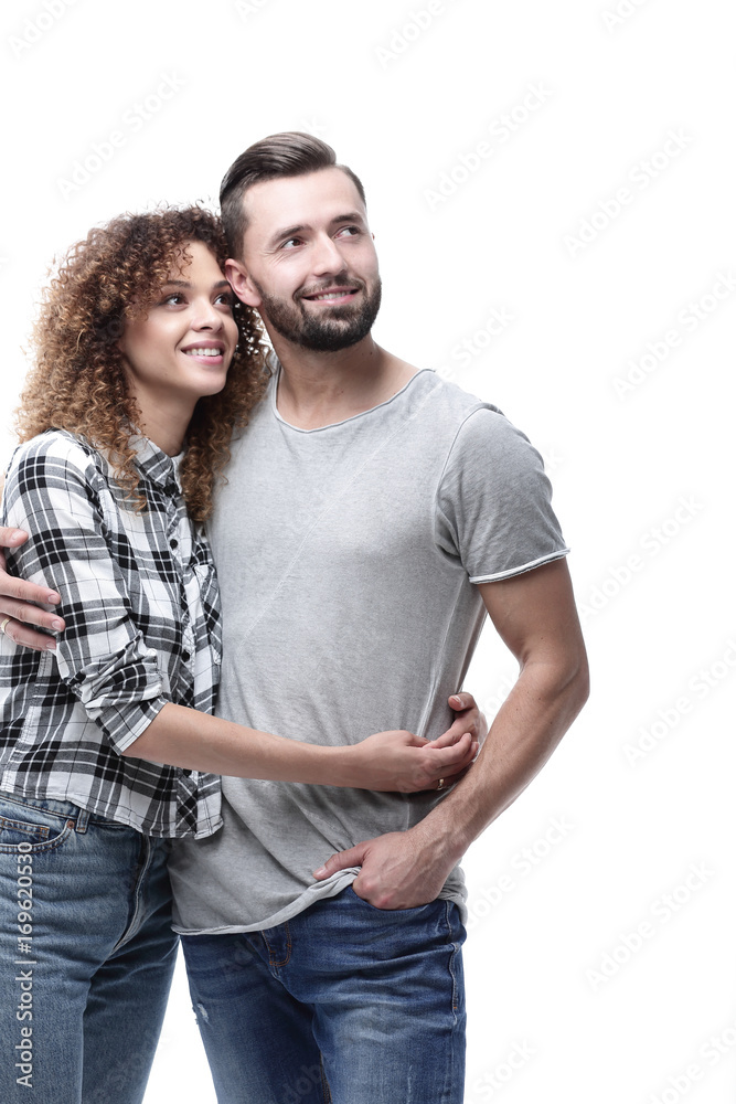 Portrait of a smiling young couple. Portrait of a smiling young couple.