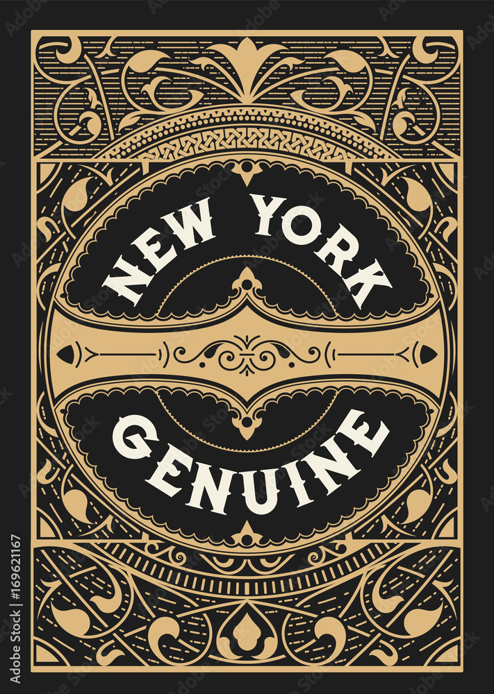 Old card design . Elements organized by layers. Old card design . Elements organized by layers.