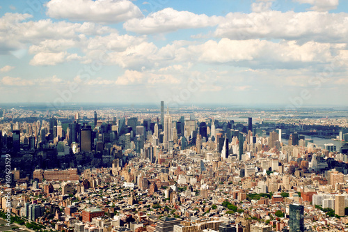 Uptown Manhattan from above