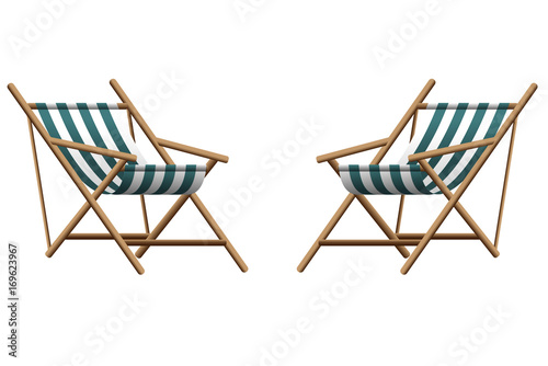 Vector  illustration of chaise lounge  on transparent background 