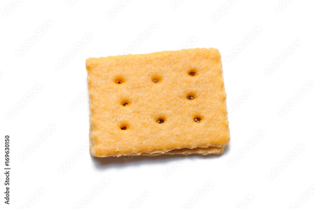pineapple biscuit isolated on white background pineapple biscuit isolated on white background