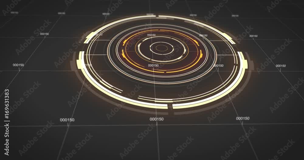 Futuristic military technology on a battle grid Futuristic military technology on a battle grid